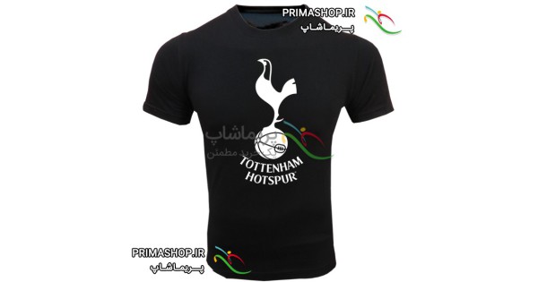 خرید تیشرت تاتنهام مشکی طرح لوگو بزرگ